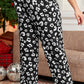 Leopard Leopard Print Wide Leg Pockets Plus Size Pants