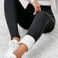 Black Fleece Lining Winter High Waist Leggings