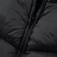 Black Sleek Quilted Puffer Hooded Gilet