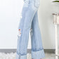 Beau Blue Light Wash Distressed Flare Jeans