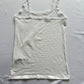 Ex. M&S White Vest Cami Top Lace Trim White or Black 6, 8, 10, 12, 14, 16, 18, 20