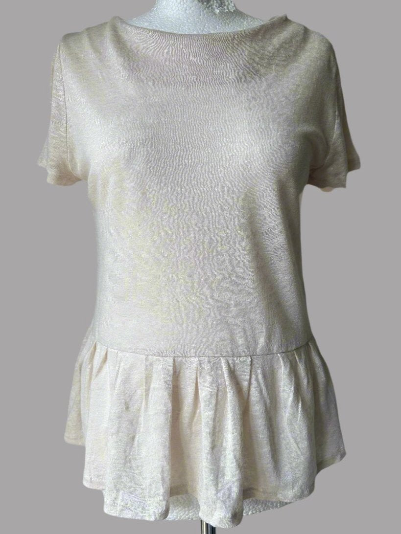 Ex. High St Linen Peplum Top Sizes: S, M, L - BB Fashion Outlet