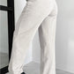 Light Grey Cross-Waist Wide Leg Lounge Trousers