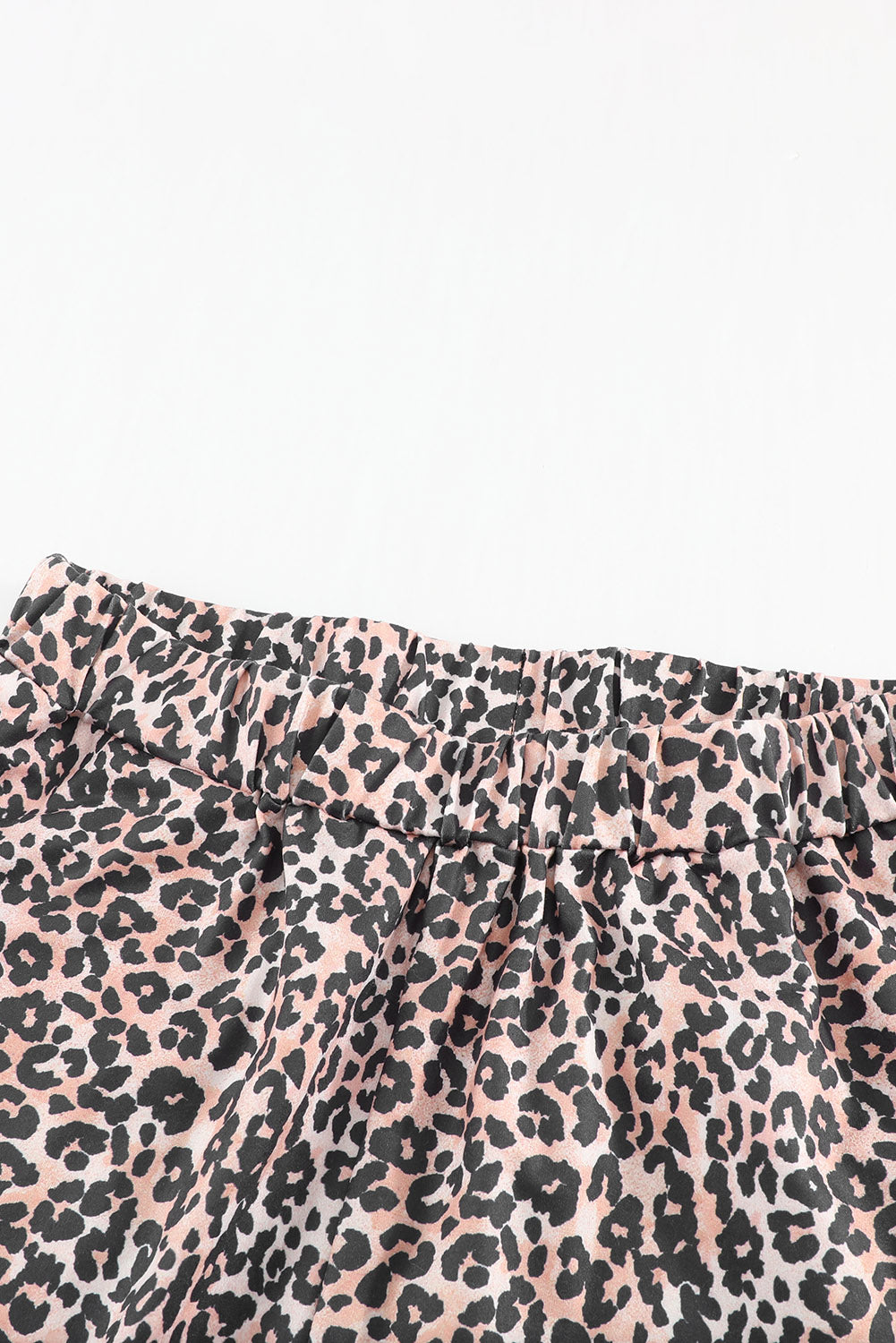 Long Sleeve Top and Leopard Print Trousers Lounge Set