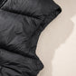 Black Sleek Quilted Puffer Hooded Gilet