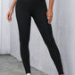 Black Criss Cross Tummy Control High Waist Leggings