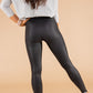 Black Faux Leather Skinny Leggings