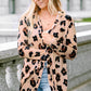 Leopard Printed Open Front Cardigan