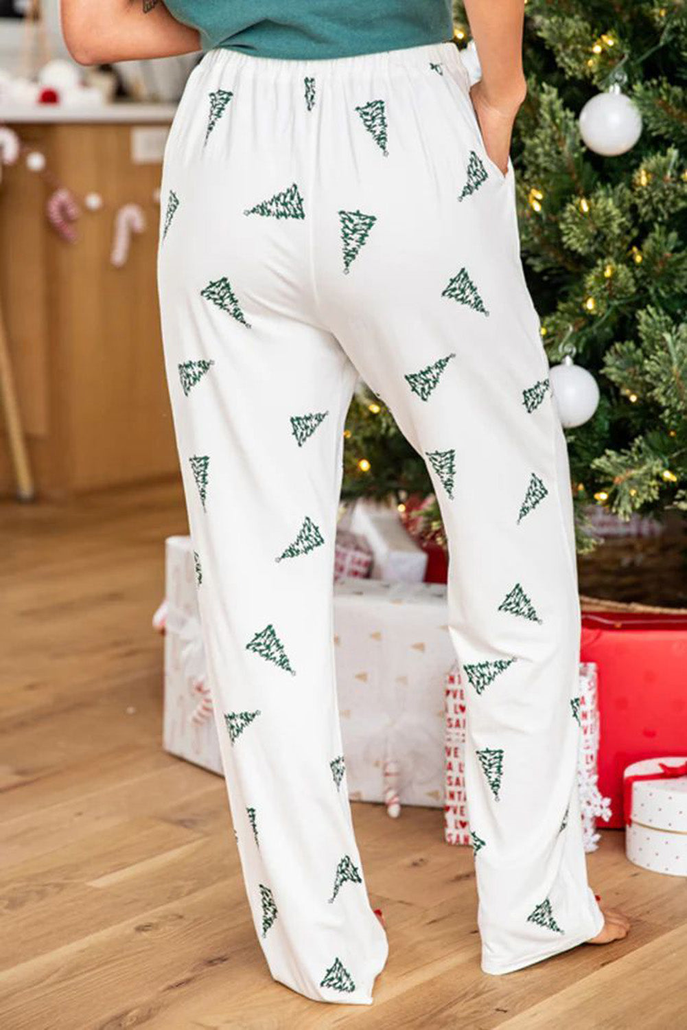 Skobeloff Christmas Tree Print Tee and Trousers Lounge Set