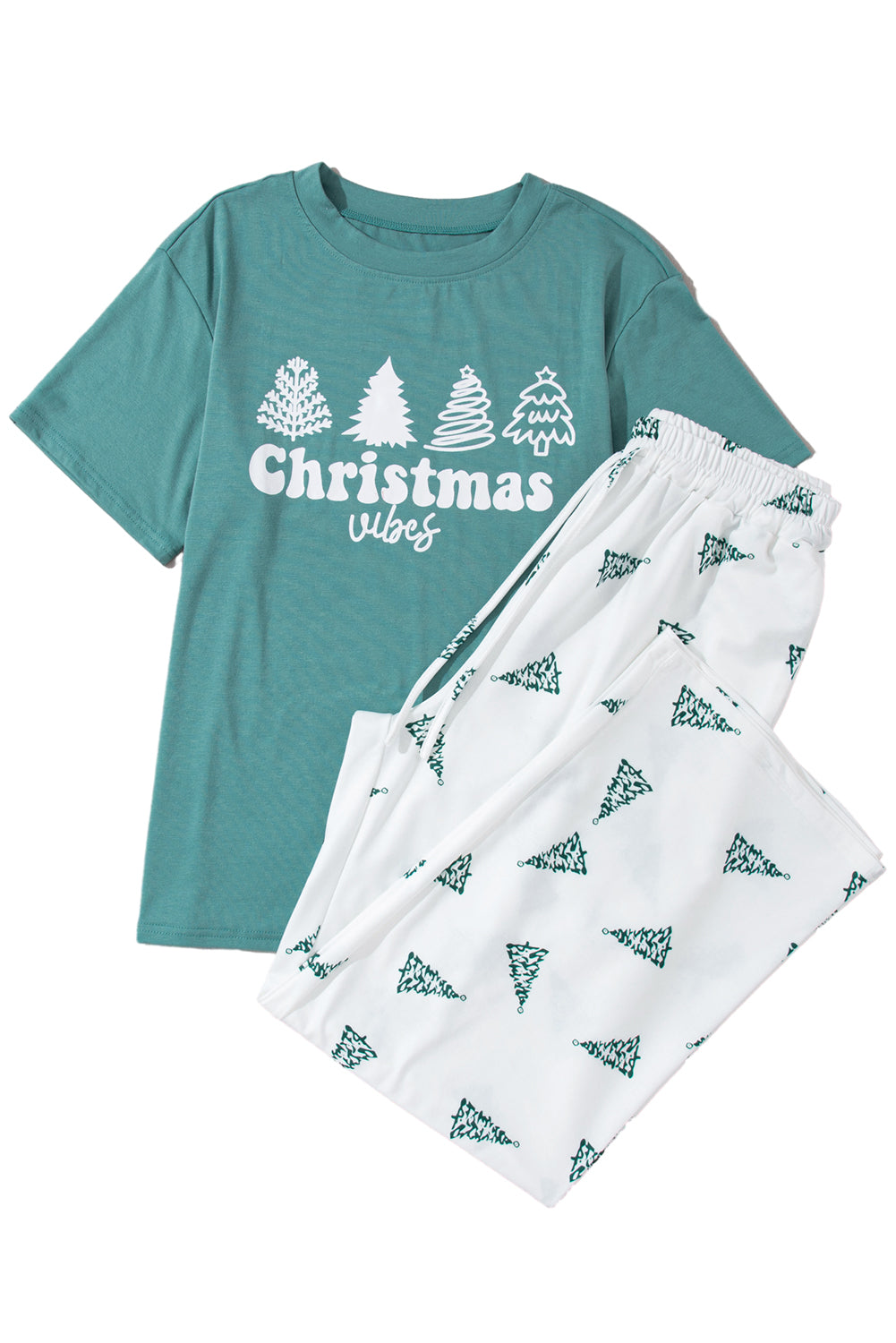 Skobeloff Christmas Tree Print Tee and Trousers Lounge Set