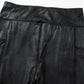 Black V Crossover High Waist Pocketed Leggings