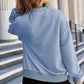 Myosotis Solid Textured Stand Neck Zipper Bomber Jacket