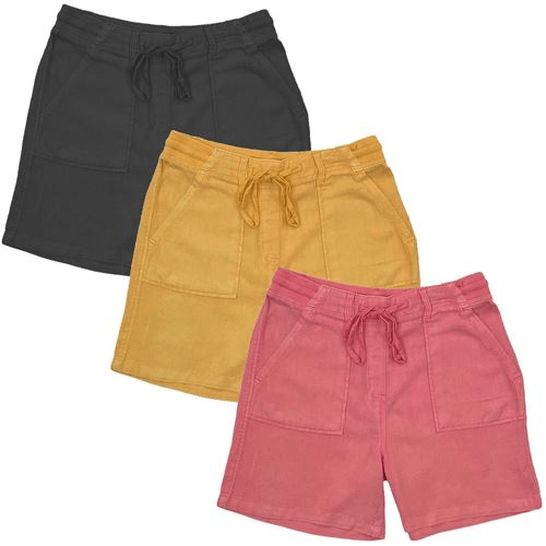 Ladies Linen Summer Shorts - 2577