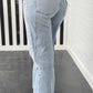 Beau Blue Light Wash Exposed Seam Plus Size Jeans