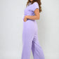 Belted V Neck Jumpsuit with Side Pockets