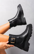 Chelsea Ankle Boots with Inner Zipper and Elastic Insert - BB Fashion Outlet