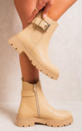 Chelsea Ankle Boots with Inner Zipper and Elastic Insert - BB Fashion Outlet