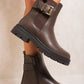 Chelsea Ankle Boots with Inner Zipper and Elastic Insert