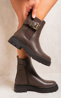 Chelsea Ankle Boots with Inner Zipper and Elastic Insert - BB Fashion Outlet