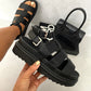 Chunky Strappy Platform Sandals