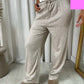 Drawstring Elastic Waist Lounge Trouser