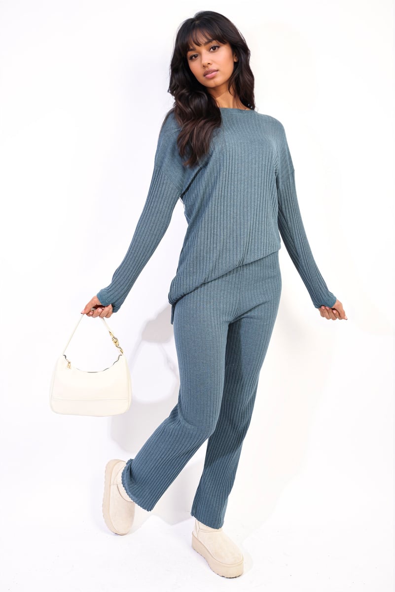 Knitted Top and Trouser Co-ord Set Two-piece outfit