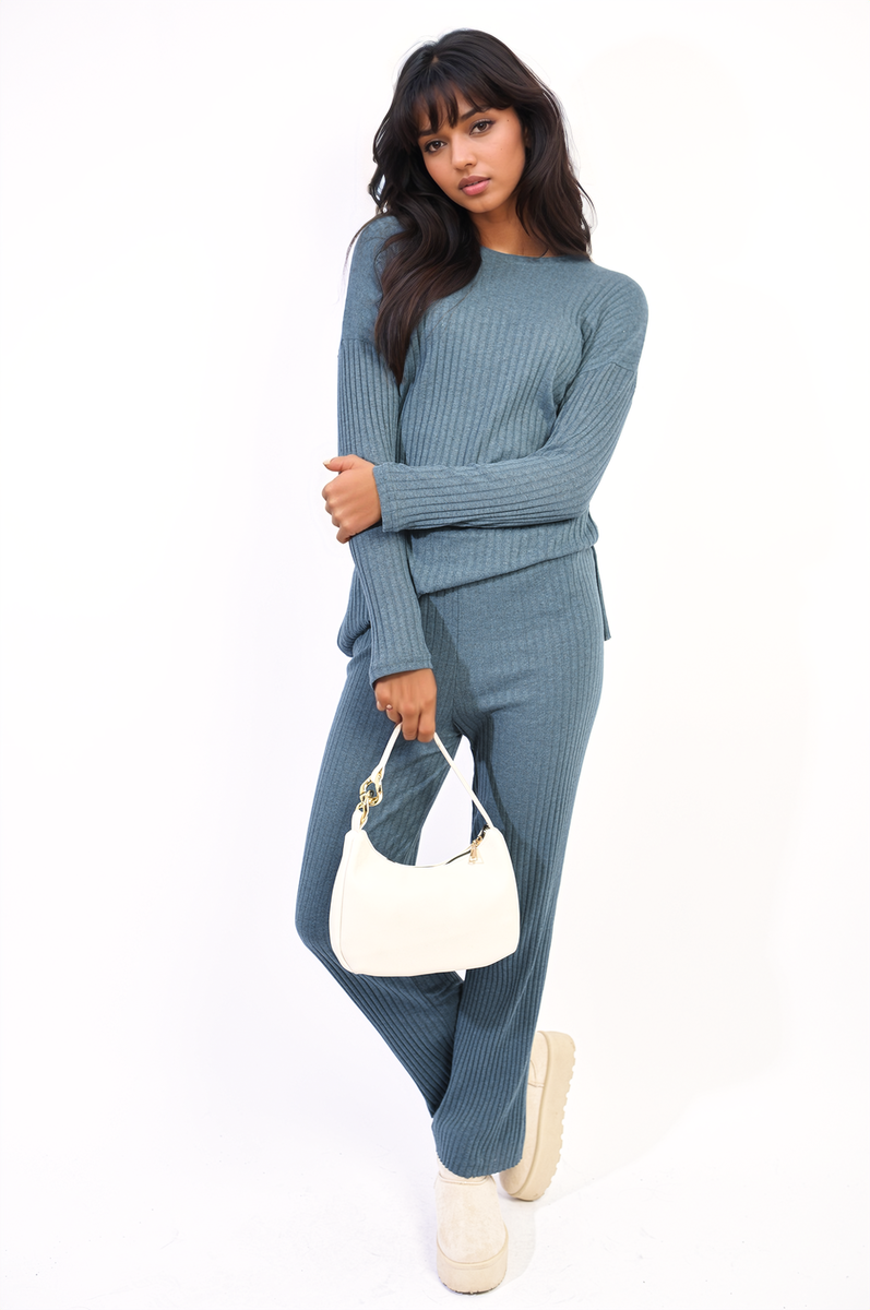 Knitted Top and Trouser Co-ord Set Two-piece outfit