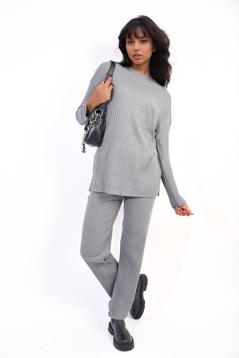 Knitted Top and Trouser Co-ord Set Two-piece outfit