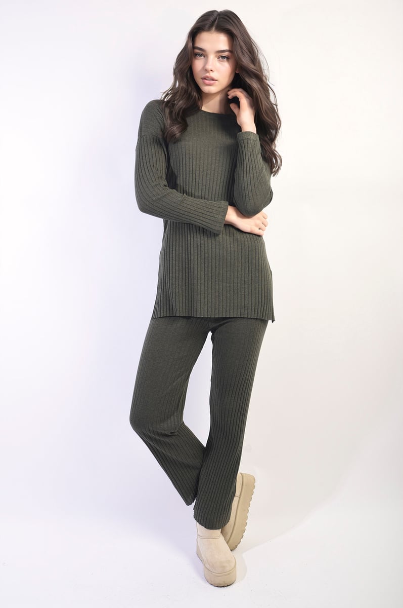 Knitted Top and Trouser Co-ord Set Two-piece outfit