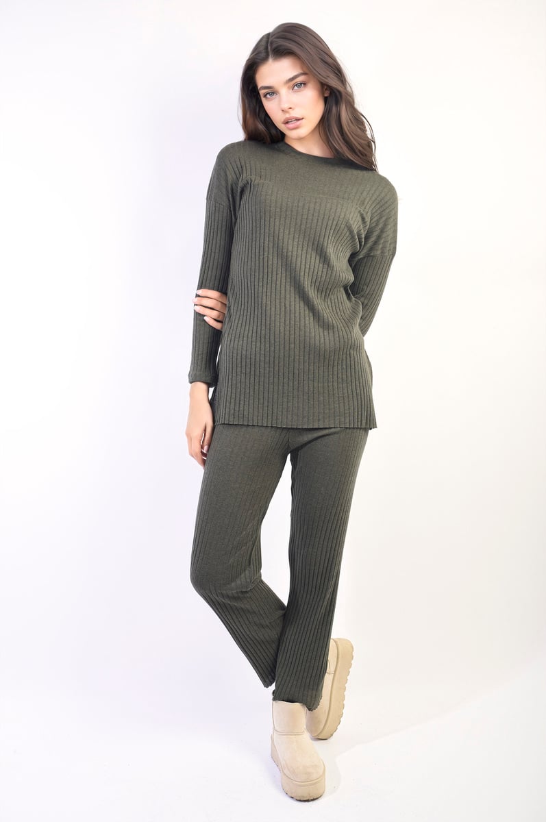 Knitted Top and Trouser Co-ord Set Two-piece outfit