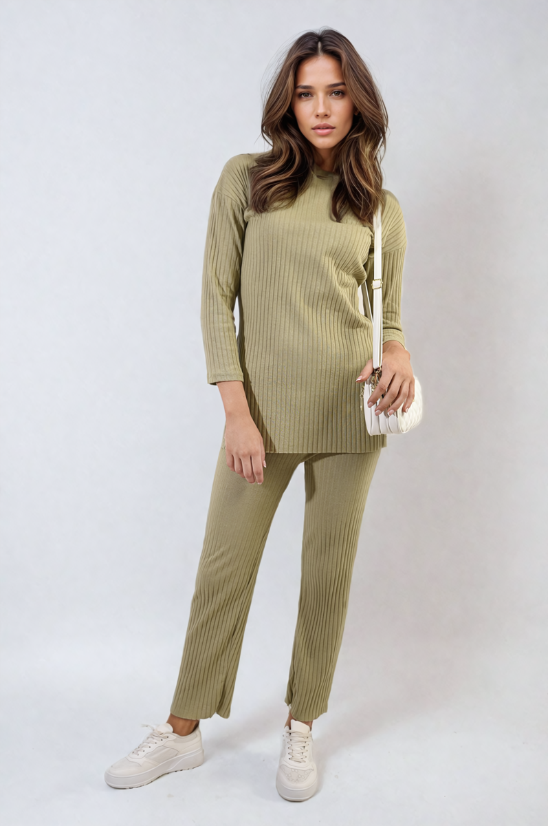 Knitted Top and Trouser Co-ord Set Two-piece outfit