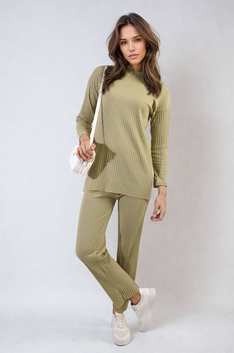 Knitted Top and Trouser Co-ord Set Two-piece outfit