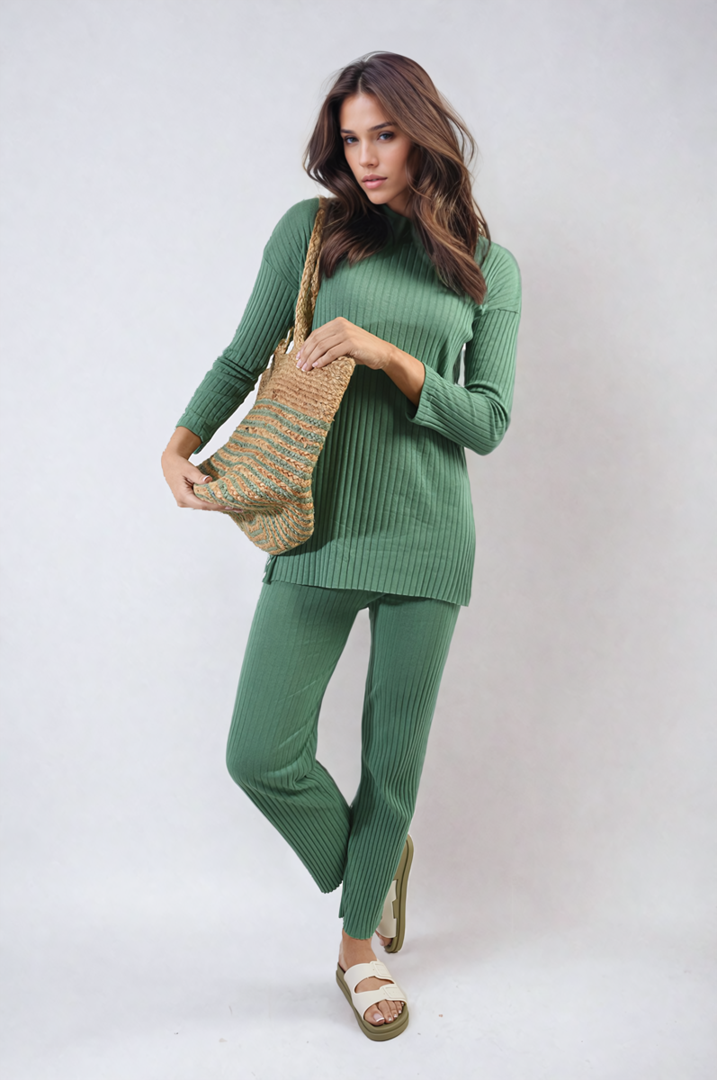 Knitted Top and Trouser Co-ord Set Two-piece outfit