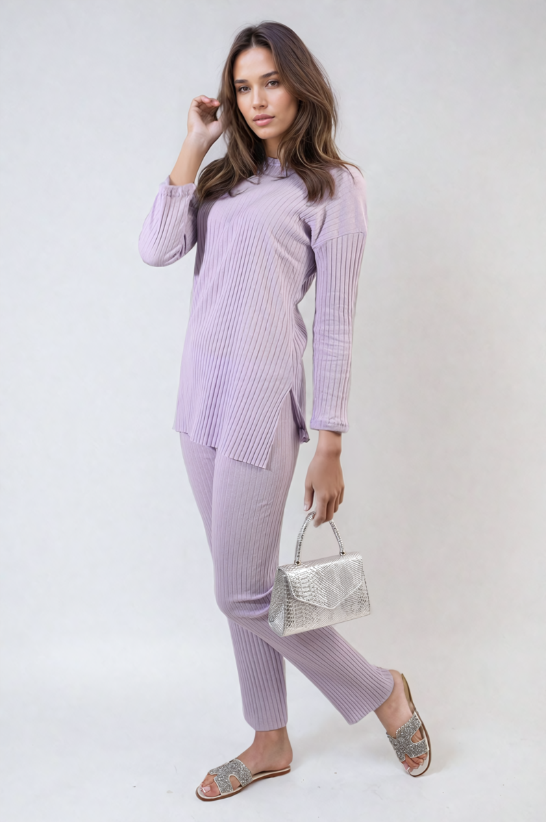 Knitted Top and Trouser Co-ord Set Two-piece outfit