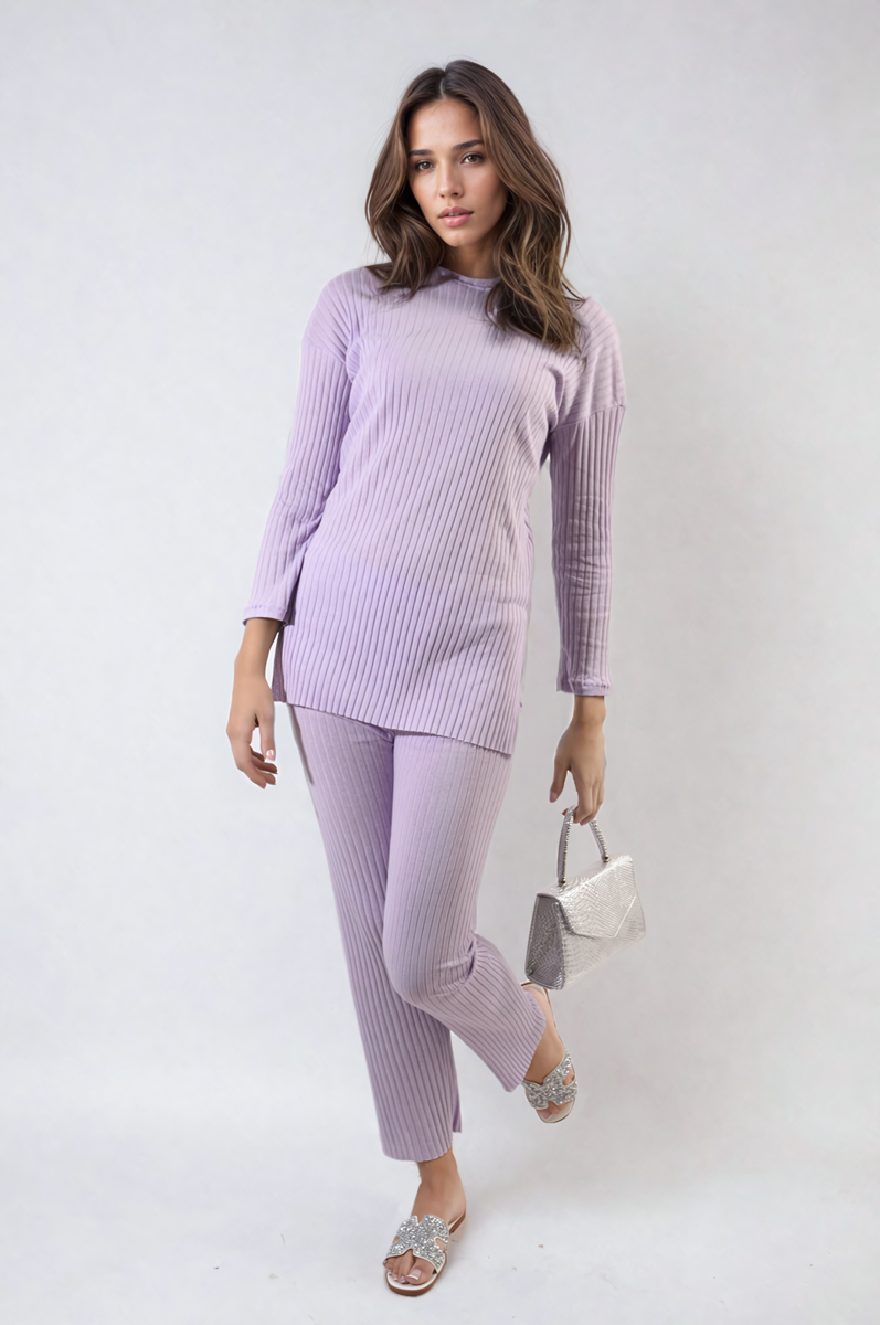 Knitted Top and Trouser Co-ord Set Two-piece outfit - BB Fashion Outlet