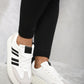 Striped Lace Up Trainers