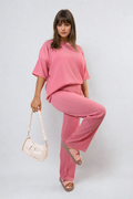 Cheesecloth Pattern Top and Trouser Co-ord Set - BB Fashion Outlet