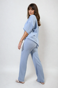 Cheesecloth Pattern Top and Trouser Co-ord Set - BB Fashion Outlet