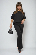 Cheesecloth Pattern Top and Trouser Co-ord Set - BB Fashion Outlet