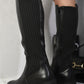 Zip Up Knee High Boots