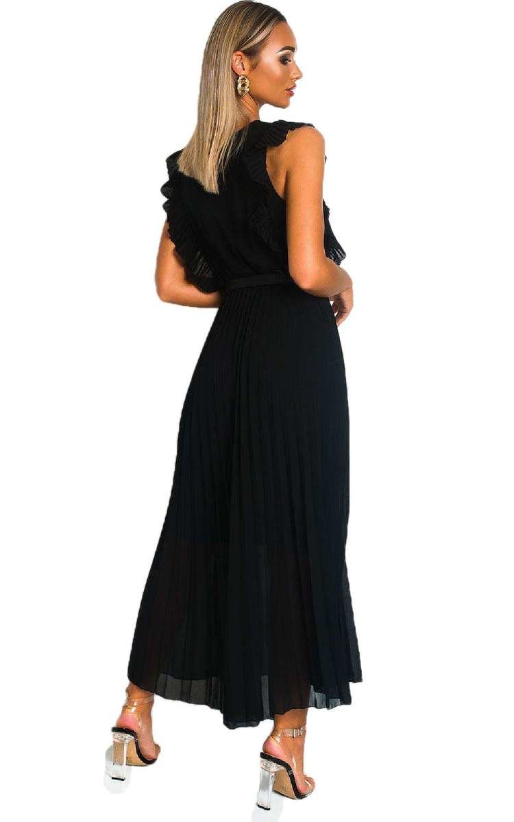 Pleated Maxi Dress - BB Fashion Outlet