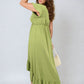 High Low Ruffle Hem Maxi Dress