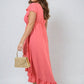 High Low Ruffle Hem Maxi Dress