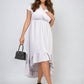 High Low Ruffle Hem Maxi Dress