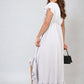 High Low Ruffle Hem Maxi Dress