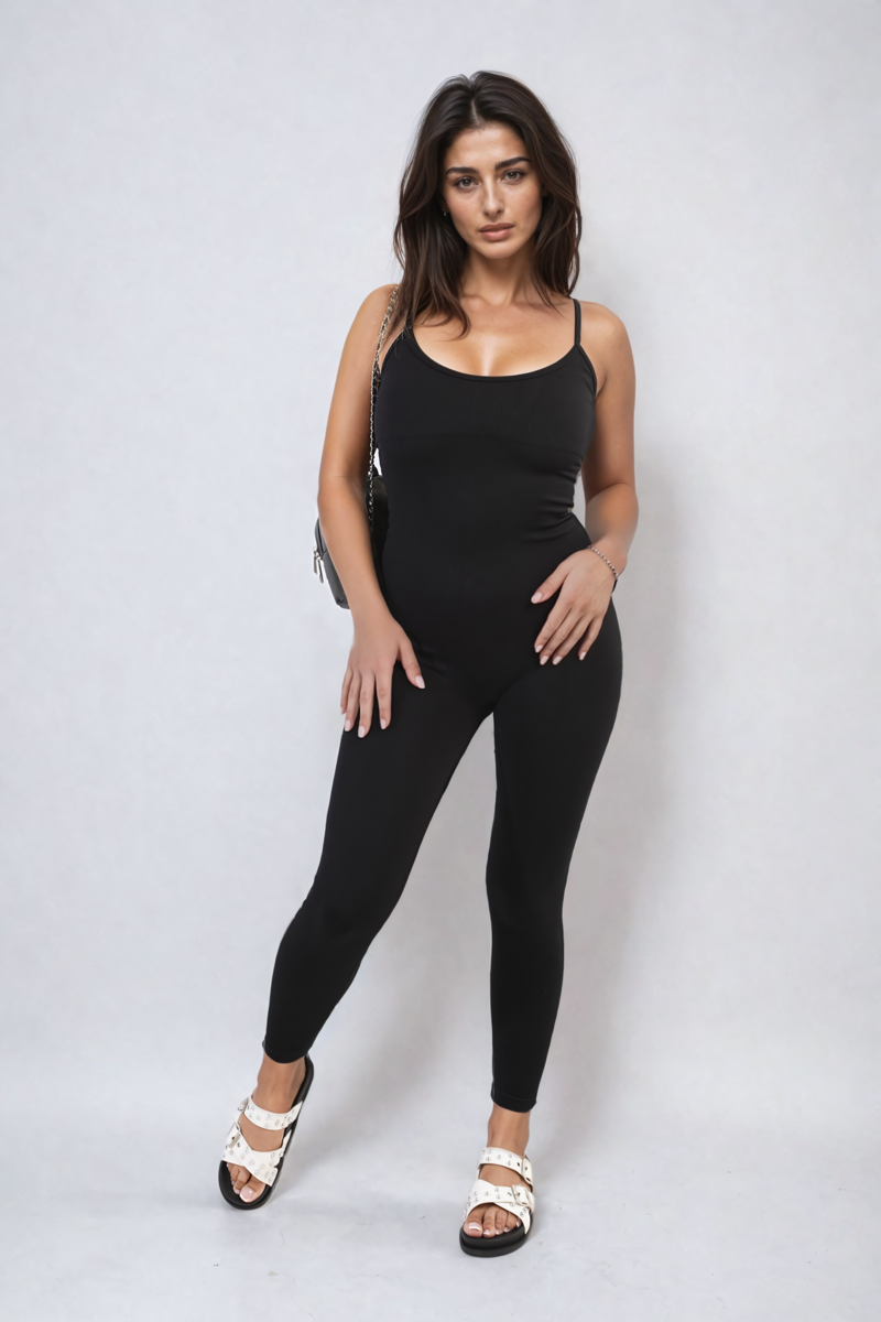 Sleeveless Bodycon Jumpsuit - BB Fashion Outlet