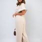 Wrap Over Tie Belt Frill Sleeve Jumpsuit - BB Fashion Outlet