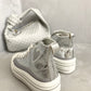 High Top Lace Up Heart Detailed Kids Trainers