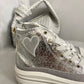 High Top Lace Up Heart Detailed Kids Trainers