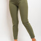 High Waisted Button Front Leggings